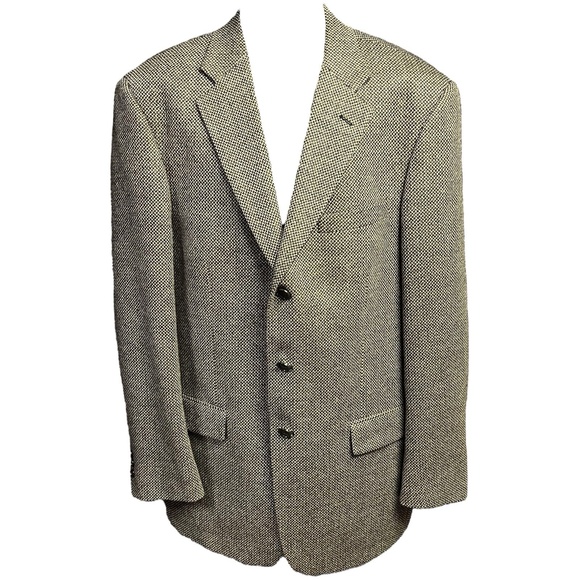 Halls Kansas City Other - Halls‎ Kansas City Mens Wool Blazer Jacket Size 42 Long Tallia Uomo Three Button